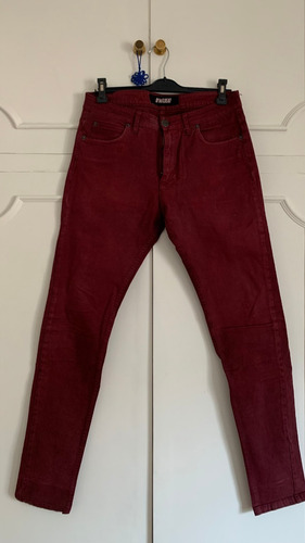 Jean Ay Not Dead Bordo Talle 29 Hombre