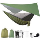 Hamaca De Camping Con Lona Para Moscas Y Mosquitera, Portáti