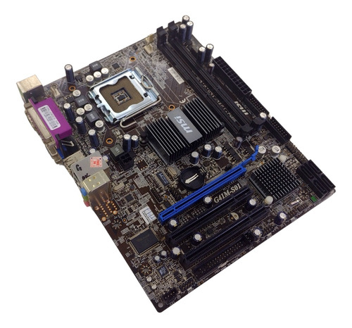 Placa Mãe Msi G41m-s01 Ddr3 Lga 775 Com Espelho