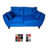 Sofa De Living De 2 Cuerpos Nórdico Moderno Tapizado