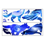 Juego De Pegatinas De Pared J Blue Wolfs 9503 Con Planetas S