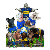 Camiseta Boca Jr Perro Mediano A Medida Estampa Nombre Y Nro