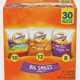 Galletas Goldfish Queso Cheddar, Pretzel, Colores, 30 Pack