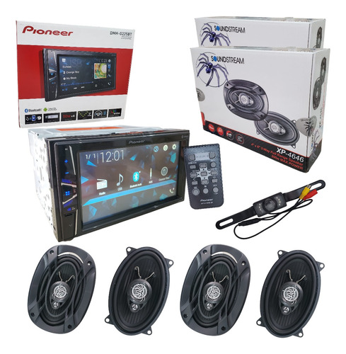 Pantalla Pioneer 6.3 +4 Bocinas Xp-4646 6.5 + Camara Reversa