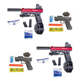 X2 Pistola De Hidrogel Automática Glock 3 Cargadores Tambor 