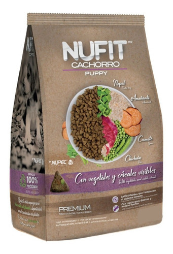 Nufit Alimento Para Cachorro 20 Kg Nupec 