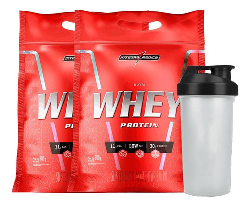 Combo Whey Protein 2 Nutri Isolado Conc Cookie 900g + Brinde