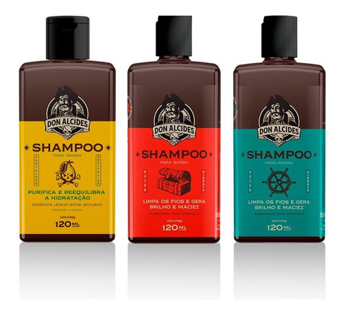 Kit Shampoo Barba Negra - Lemon - Calico Jack Don Alcides