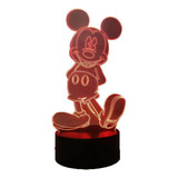 Laysinly - Lampara De Noche Con Diseño De Mickey Mouse 3d