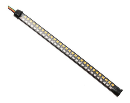 2 Tira Moto Led Secuencial Stop Direccionales Flexible 20cm