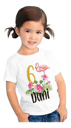 Flamingos Playera Personalizada Para Cumpleaños Disfraz