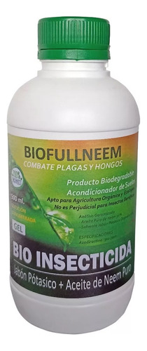 Jabón Potásico Con Aceite De Neem Órganico Ecológico 500 Ml.