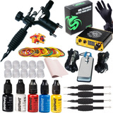 Kit Para Tatuar Maquina Dragonfly Rotativa Linea Y Sombra 