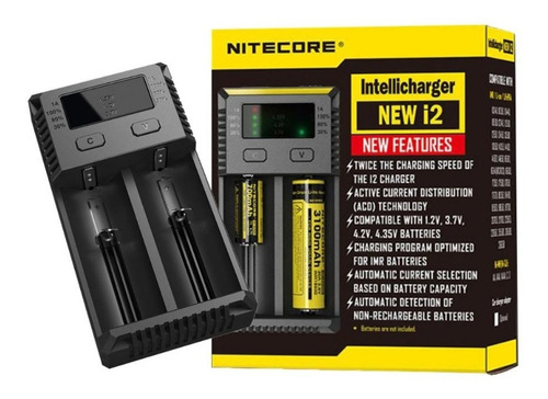 Cargador De Baterias Nitecore New I2 Li-ion Ni-mh Ni-cd