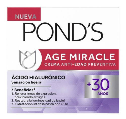 Crema Ponds Age Miracle Acido Hialuronic - g a $996