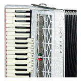 Acordeon Cadenza 80 Baixos Cd80/37 Branco Perola C/bag