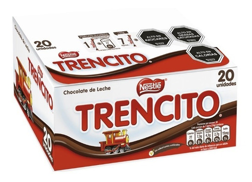 Caja Chocolate Nestlé Trencito (caja Con 20 Unidades) X 14g
