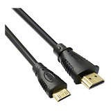 Cabo Mini Hdmi X Hdmi Versão 1.4 3d 4k 1,5 Metros