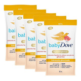 Kit 5 Sabonetes Líquido Baby Dove Hidratação 180ml Refil