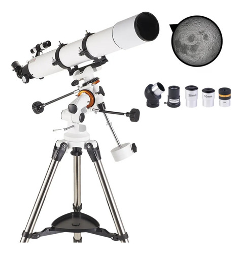 Telescópio Astronômico Refrator Luneta Com Tripé 90080