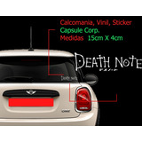 Vinil Sticker Calcomanía Auto Death Note