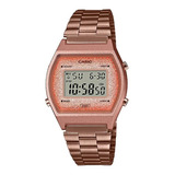 Reloj Casio B640wcg-5df Mujer Vintage 100% Original Color De La Correa Oro Rosa Color Del Bisel Oro Rosa Color Del Fondo Oro Rosa