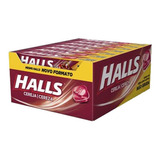 Bala Drops Cereja Caixa Com 21 Unidades 28g Halls