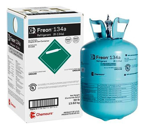 Gas Refrigerante R134a Chemours Freon 134a Boya 13.6kg