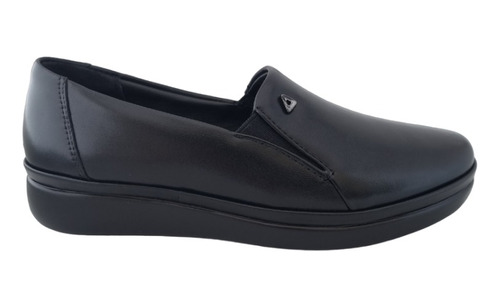 Zapato Mujer Cómodo Piel Borrego Suave Pazstor 8502 Negro