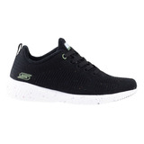 Tenis Urbano Moda Running Skechers Bobs Sport 117282 Negro