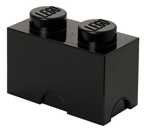 Lego Contenedor Canasto Apilable Organizador Storage Brick 2 Color Black