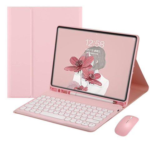 Capa + Teclado Touchpad + Mouse Para Tab S7 Fe / S7+ / S8+