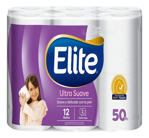 Papel Higiénico Elite Ultra Doble Hoja 12 Un (50 M) Oferta