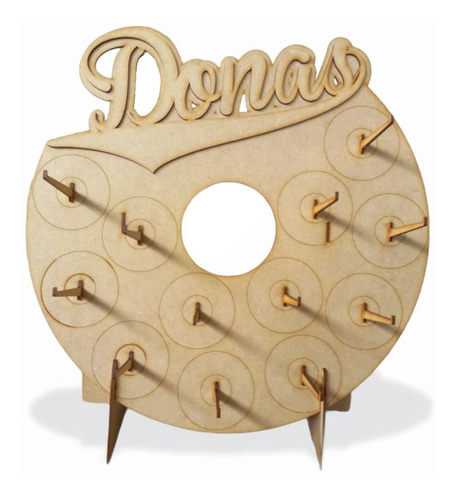 Porta Donas Chico 12/24 Donuts Mdf Mesa De Dulces Candy Bar