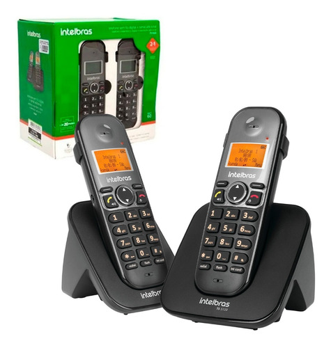 Ts 5122 Telefone Sem Fio Com Ramal Intelbras Viva Voz Bivolt