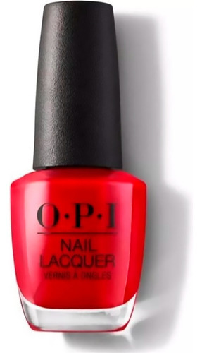 Esmalte Opi Lacquer Big Apple Red N25 Color Rojo