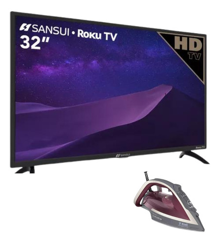 Pantalla Smart Tv Sansui 32 Pulgadas Hd + Plancha De Regalo