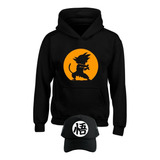 Buzo Dragon Ball  Con Capota Hoodies  Obsequio Gorra Trucker