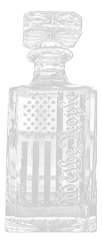 Decantador De Whisky 450 Ml We People Bandera Americana Sign