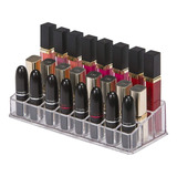 Cosmetiquero Acrílico Organizador 24 Labiales Brochas Joyas