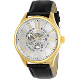 Relógio Masculino Invicta Vintage 22568 Cor Da Correia Preto Cor Do Bisel Dourado Cor Do Fundo Branco