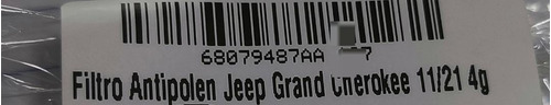 Filtro Antipolen Jeep Grand Cherokee 11/21 4g Foto 3