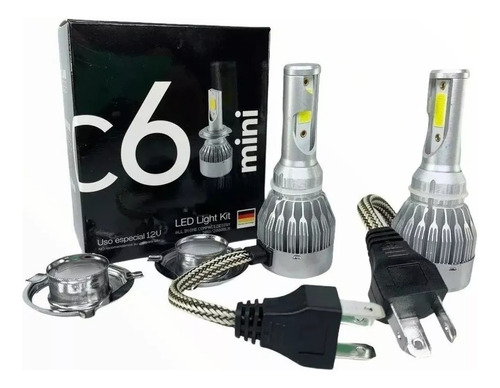 Kit Lamparas Luz Cree Led C6 Mini H4 Alta Y Baja 20.000lumen