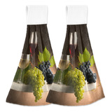 Boccsty Copas De Vino Colgantes De Cocina, 2 Piezas, Uvas, F