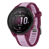 Relógio Garmin Forerunner 165 Music Amoled Marrom/lilás, 43 Mm, Estojo Roxo, Moldura Preta