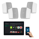 Kit Jbl  / Frahm Externo Android Som Ambiente Bluetooth 4 Ch
