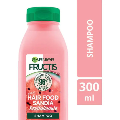 Shampoo Garnier Fructis Hair Food Sandía Revitalizante 300ml | MercadoLibre