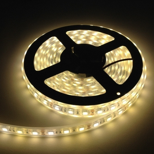 Tira Led Blanco Frio 5050 5mts 300 Leds Luz Calida Interior