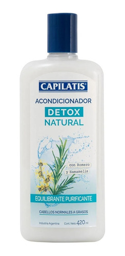 Capilatis Acondicionador Detox Natural Equilibrante X420ml