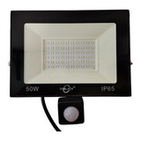 Sensor Luz Blanca Reflector Lampara 50w  Ip65